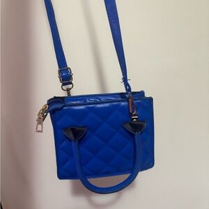 & Other Stories Royal Blue Quilted Crossbody Bag